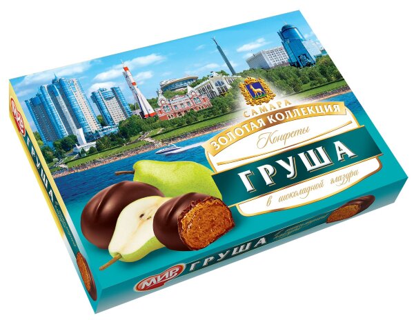 №2 КФ МИР Груша в шоколадной глазури 160г  в Уссурийске